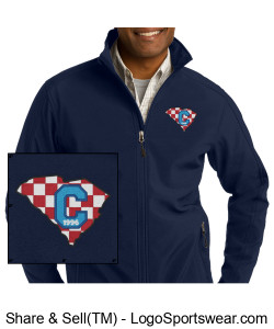 '96 Mens Core Soft Shell Jacket (Class of 96 logo) Design Zoom